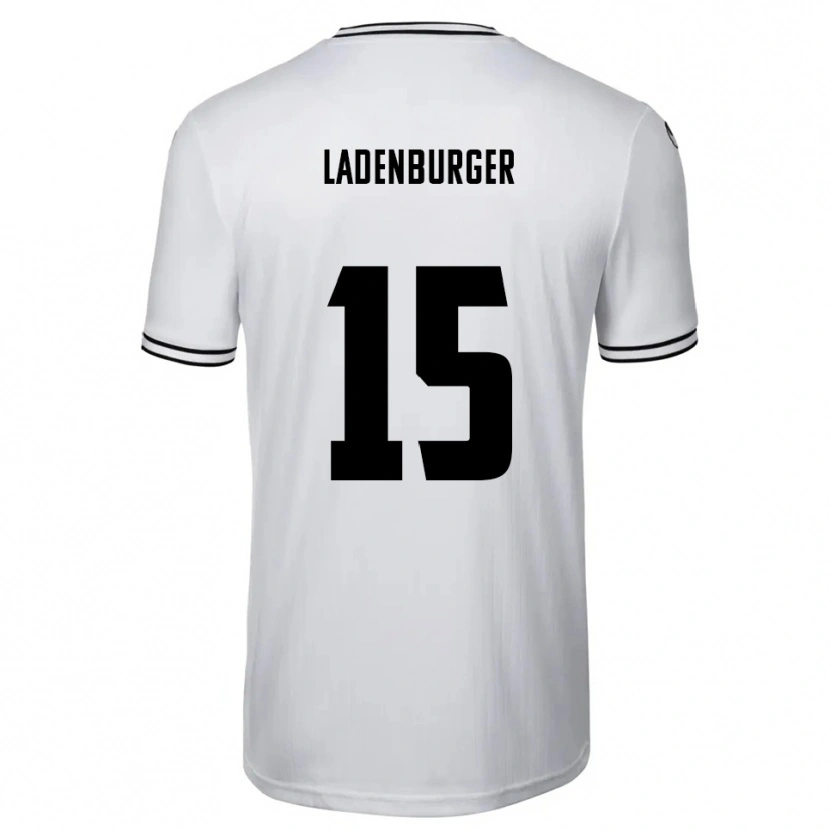 Danxen Uomo Maglia Linus Ladenburger #15 Bianco Nero Kit Gara Home 2025/26 Maglietta