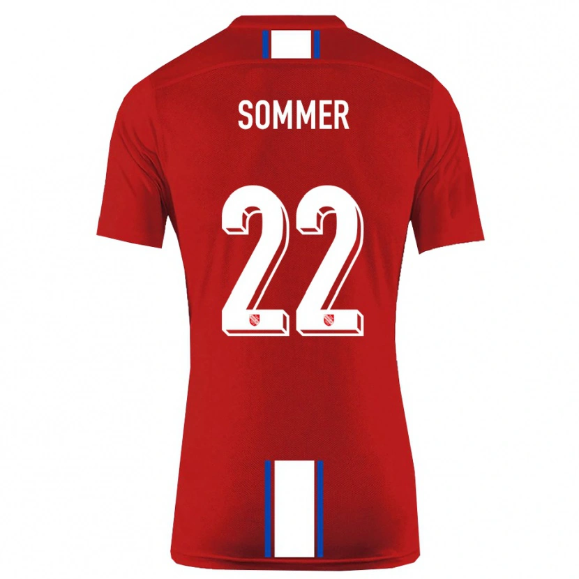 Danxen Uomo Maglia Leon Sommer #22 Rosso Bianco Kit Gara Home 2025/26 Maglietta