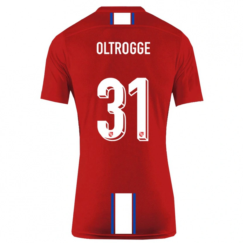 Danxen Uomo Maglia Jannik Oltrogge #31 Rosso Bianco Kit Gara Home 2025/26 Maglietta