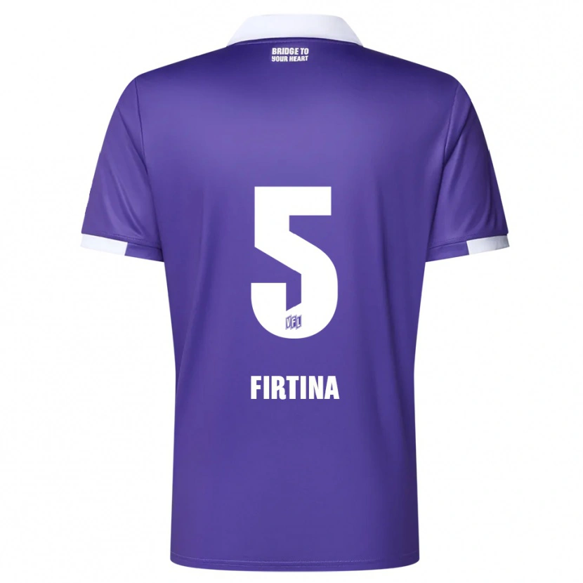 Danxen Uomo Maglia Taha Firtina #5 Viola Bianco Kit Gara Home 2025/26 Maglietta