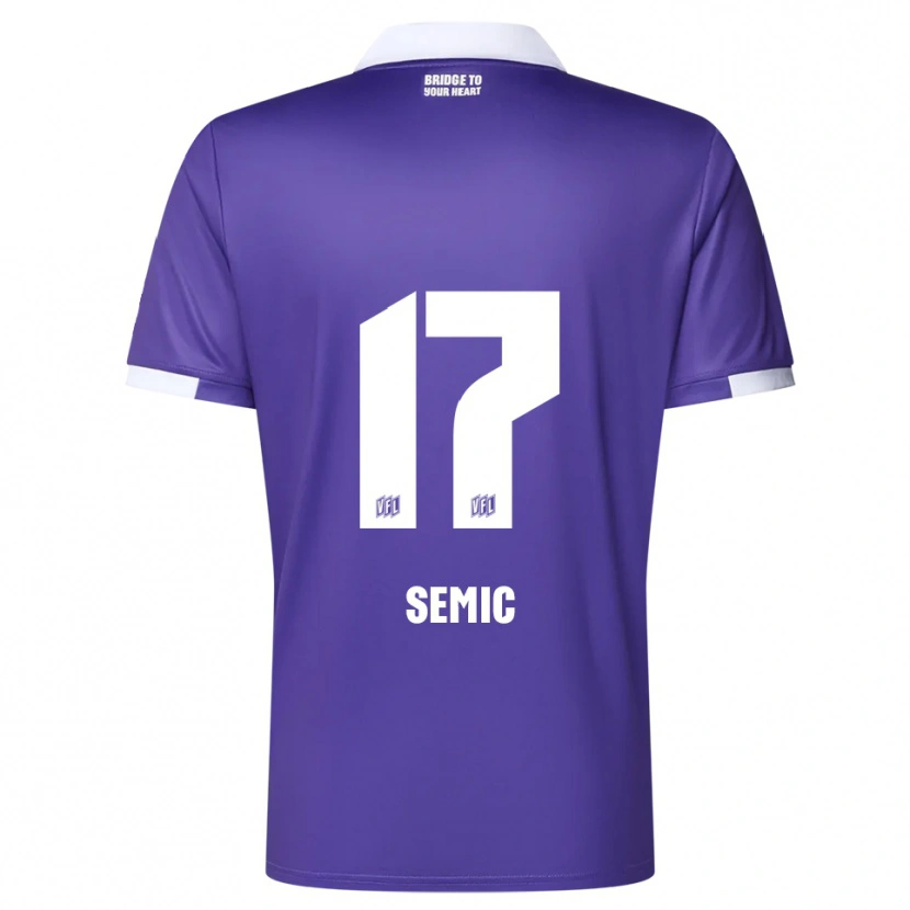 Danxen Uomo Maglia Lion Semic #17 Viola Bianco Kit Gara Home 2025/26 Maglietta