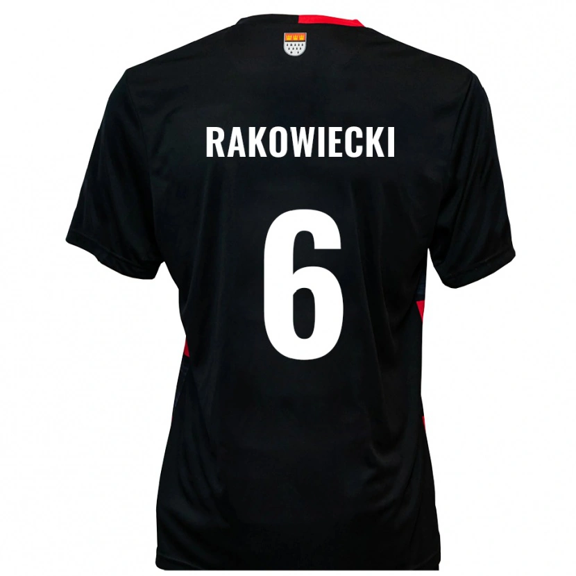 Danxen Uomo Maglia Keny Rakowiecki #6 Nero Rosso Kit Gara Home 2025/26 Maglietta