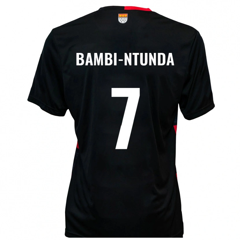 Danxen Uomo Maglia Charles Bambi-Ntunda #7 Nero Rosso Kit Gara Home 2025/26 Maglietta