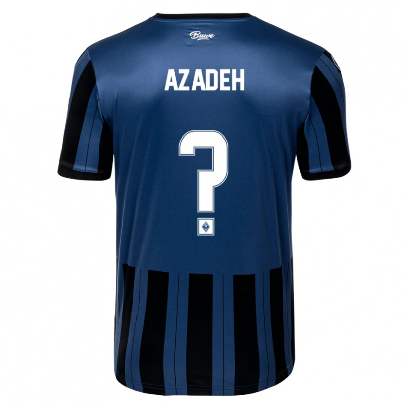 Danxen Uomo Maglia Nils Azadeh #0 Blu Grigio Nero Kit Gara Home 2025/26 Maglietta
