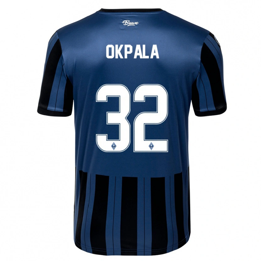 Danxen Uomo Maglia Kennedy Okpala #32 Blu Grigio Nero Kit Gara Home 2025/26 Maglietta