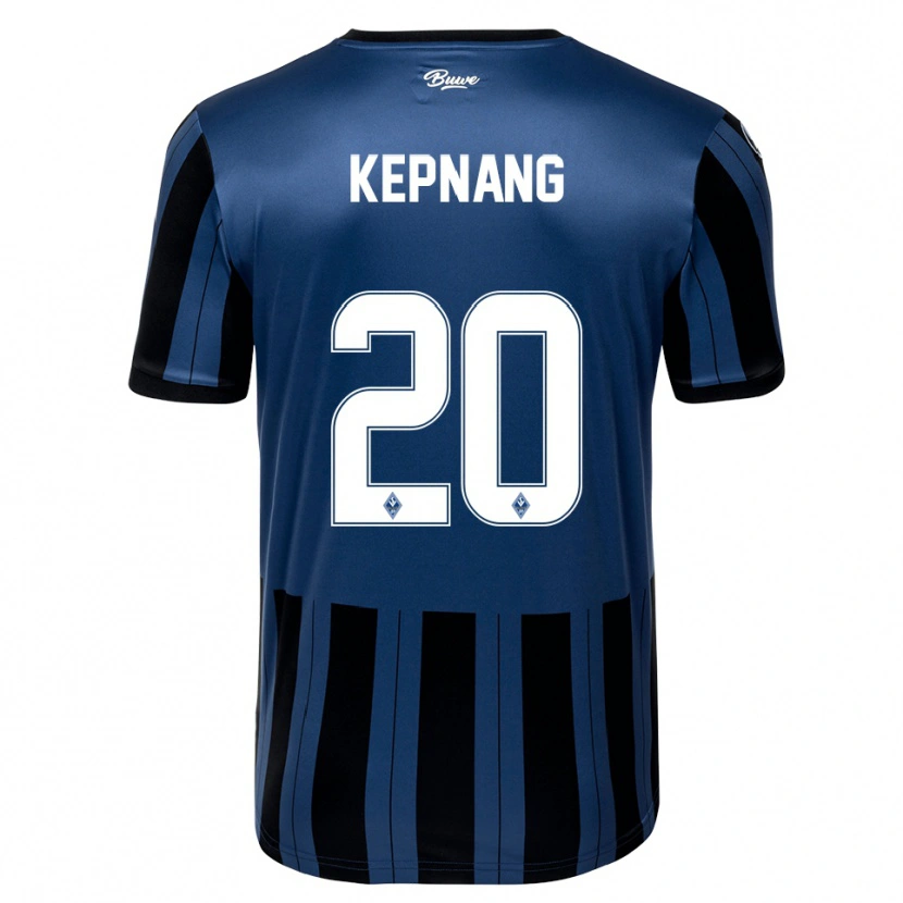 Danxen Uomo Maglia Jason Kepnang #20 Blu Grigio Nero Kit Gara Home 2025/26 Maglietta