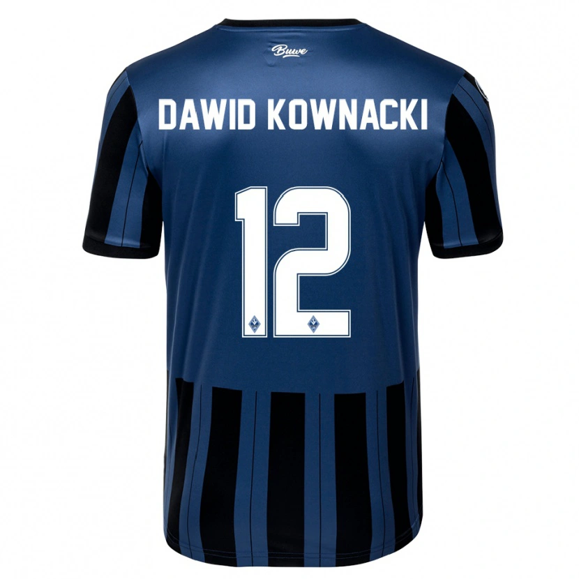 Danxen Uomo Maglia Jakub Dawid Kownacki #12 Blu Grigio Nero Kit Gara Home 2025/26 Maglietta