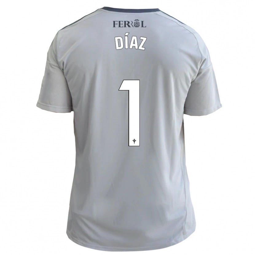 Danxen Uomo Maglia Lucas Díaz #1 Grigio Argento Kit Gara Away 2025/26 Maglietta