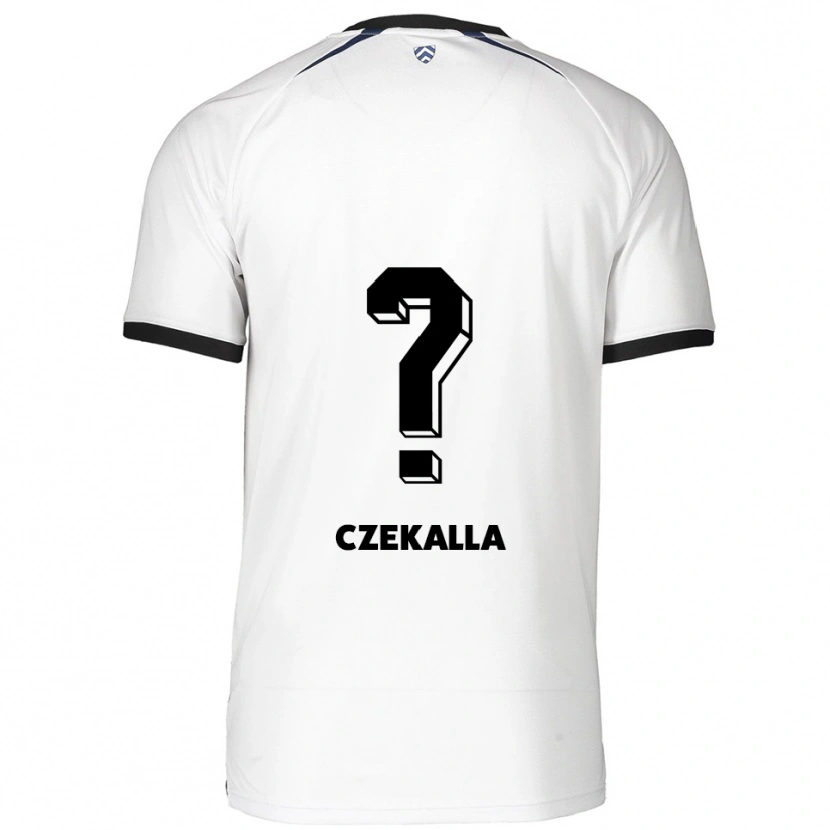 Danxen Uomo Maglia Till-Simon Czekalla #0 Bianco Nero Kit Gara Away 2025/26 Maglietta