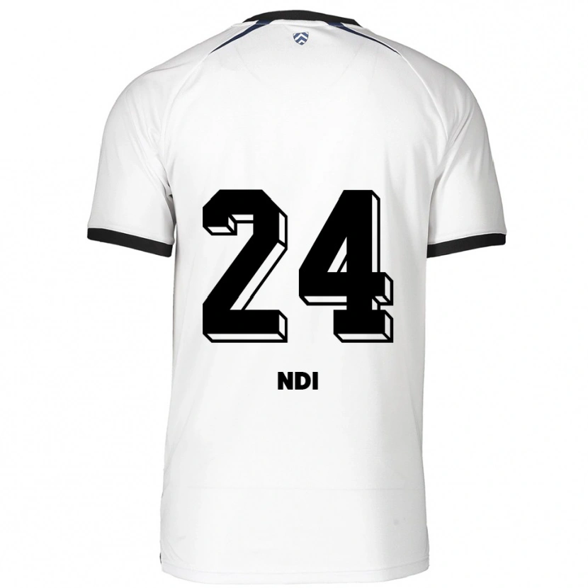 Danxen Uomo Maglia Bradley Ndi #24 Bianco Nero Kit Gara Away 2025/26 Maglietta