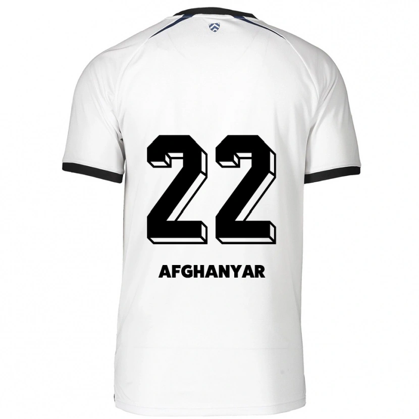Danxen Uomo Maglia Bellal Afghanyar #22 Bianco Nero Kit Gara Away 2025/26 Maglietta