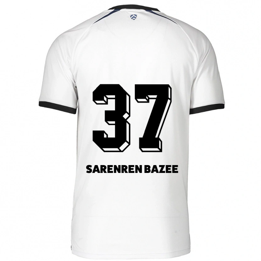 Danxen Uomo Maglia Noah Sarenren Bazee #37 Bianco Nero Kit Gara Away 2025/26 Maglietta