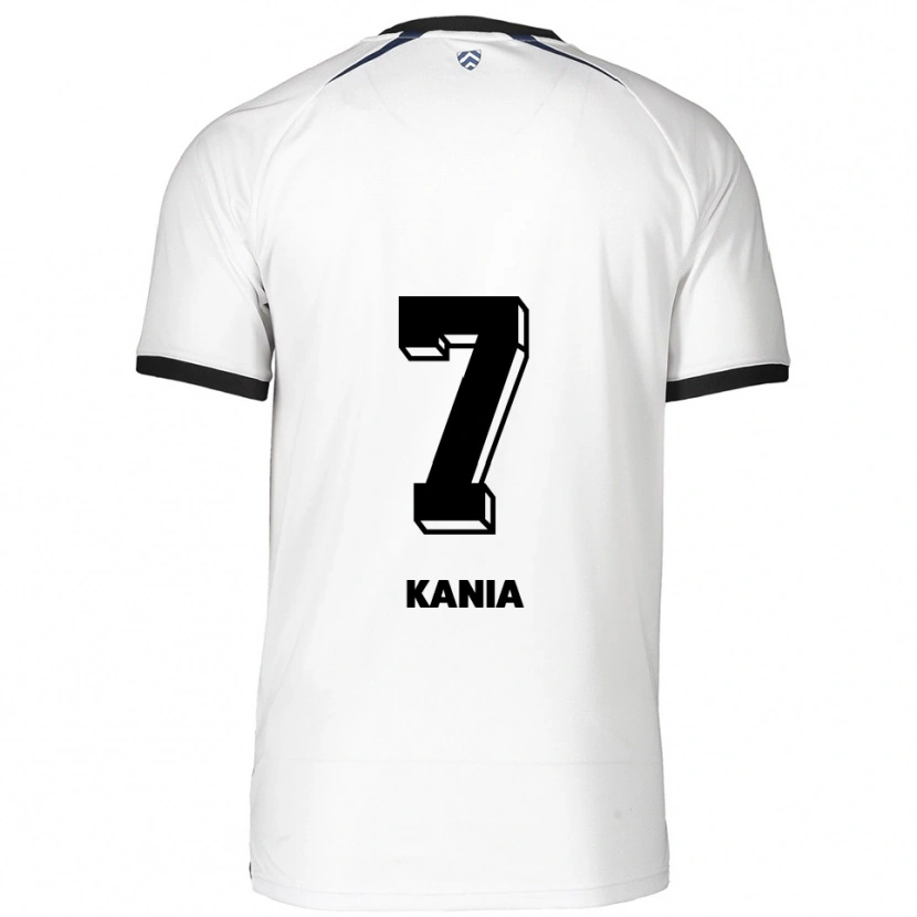 Danxen Uomo Maglia Julian Kania #7 Bianco Nero Kit Gara Away 2025/26 Maglietta