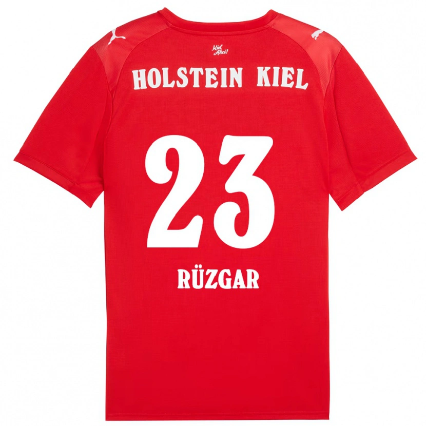 Danxen Uomo Maglia Enes Rüzgar #23 Rosso Blu Kit Gara Away 2025/26 Maglietta