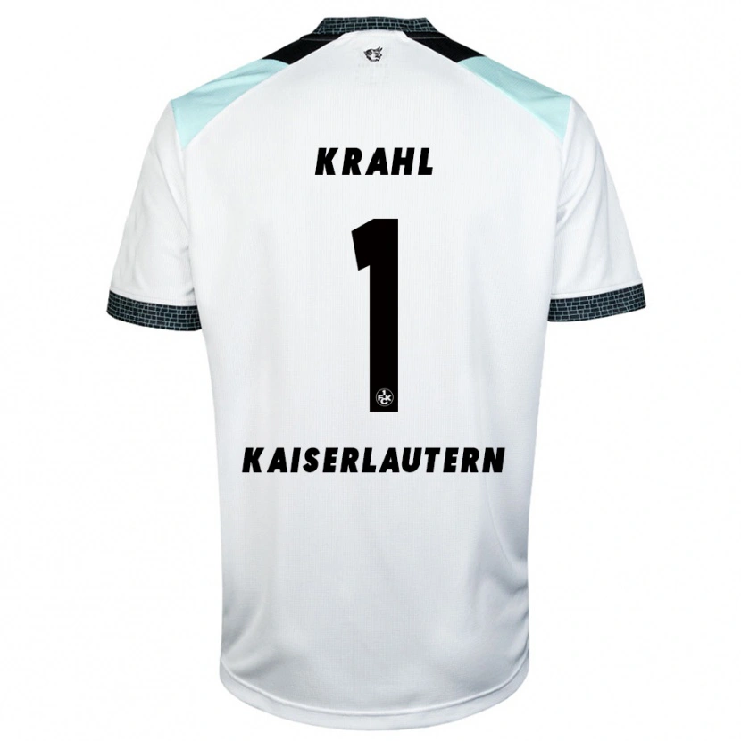 Danxen Uomo Maglia Julian Krahl #1 Bianco Nero Kit Gara Away 2025/26 Maglietta