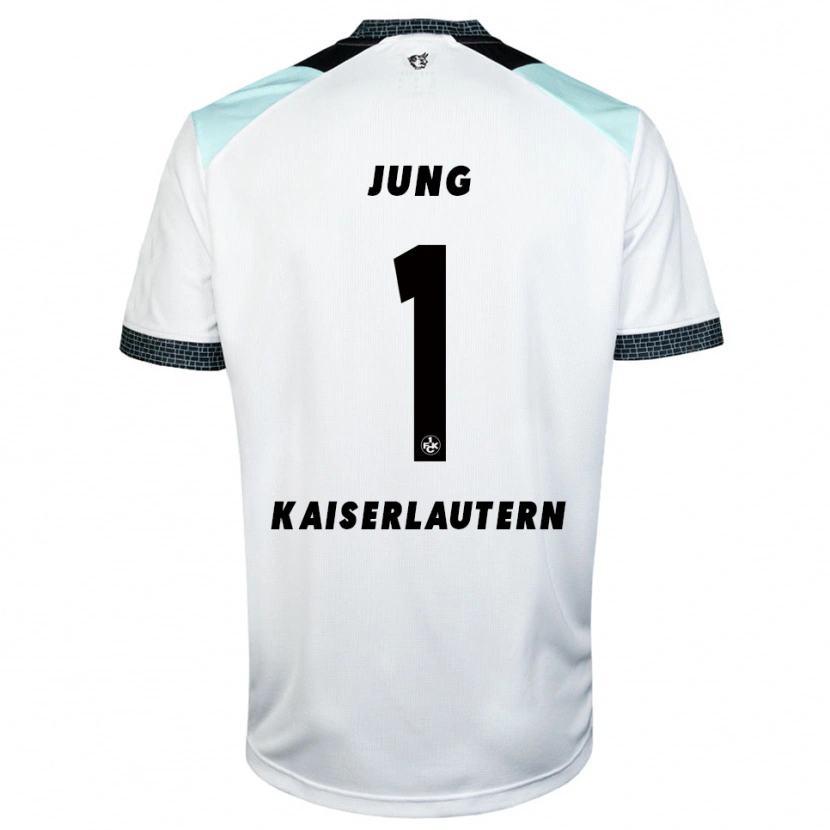 Danxen Uomo Maglia Moritz Jung #1 Bianco Nero Kit Gara Away 2025/26 Maglietta