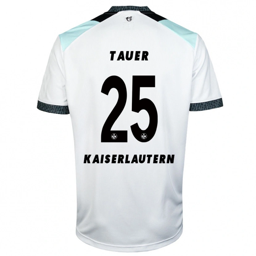 Danxen Uomo Maglia Luca Tauer #25 Bianco Nero Kit Gara Away 2025/26 Maglietta