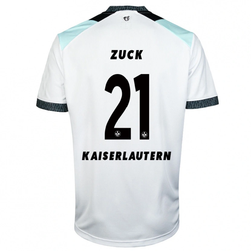 Danxen Uomo Maglia Hendrick Zuck #21 Bianco Nero Kit Gara Away 2025/26 Maglietta