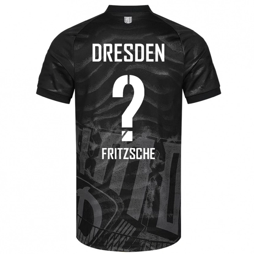 Danxen Uomo Maglia Sarah Fritzsche #0 Nero Grigio Kit Gara Away 2025/26 Maglietta