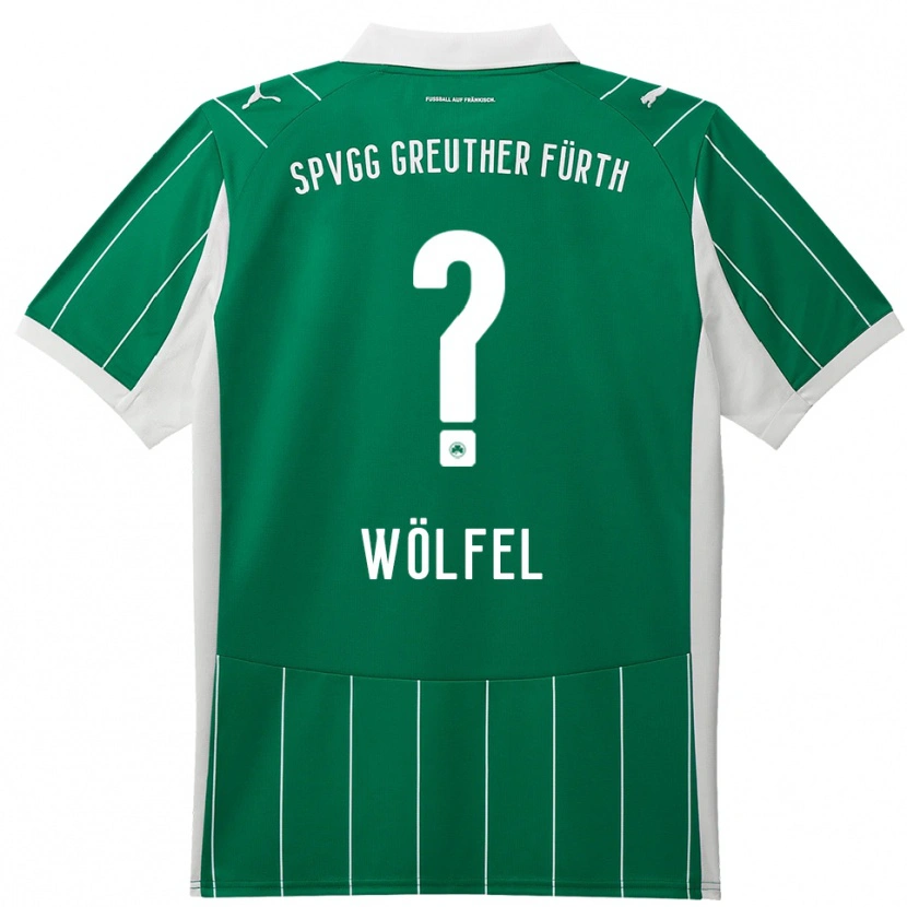Danxen Uomo Maglia Luisa Wölfel #0 Verde Bianco Kit Gara Away 2025/26 Maglietta
