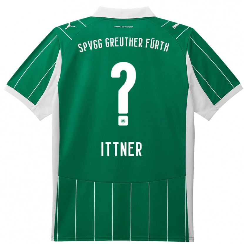 Danxen Uomo Maglia Jasmin Ittner #0 Verde Bianco Kit Gara Away 2025/26 Maglietta