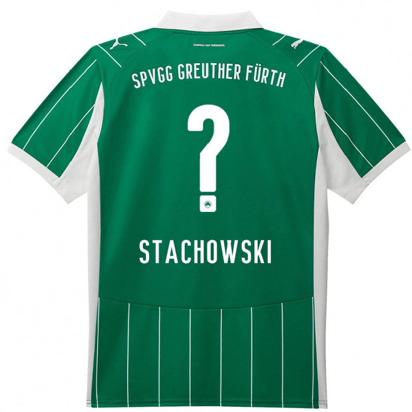 Danxen Uomo Maglia Lara Stachowski #0 Verde Bianco Kit Gara Away 2025/26 Maglietta