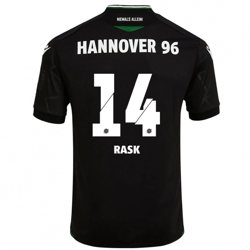 Danxen Uomo Maglia Peter Rask #14 Nero Verde Kit Gara Away 2025/26 Maglietta