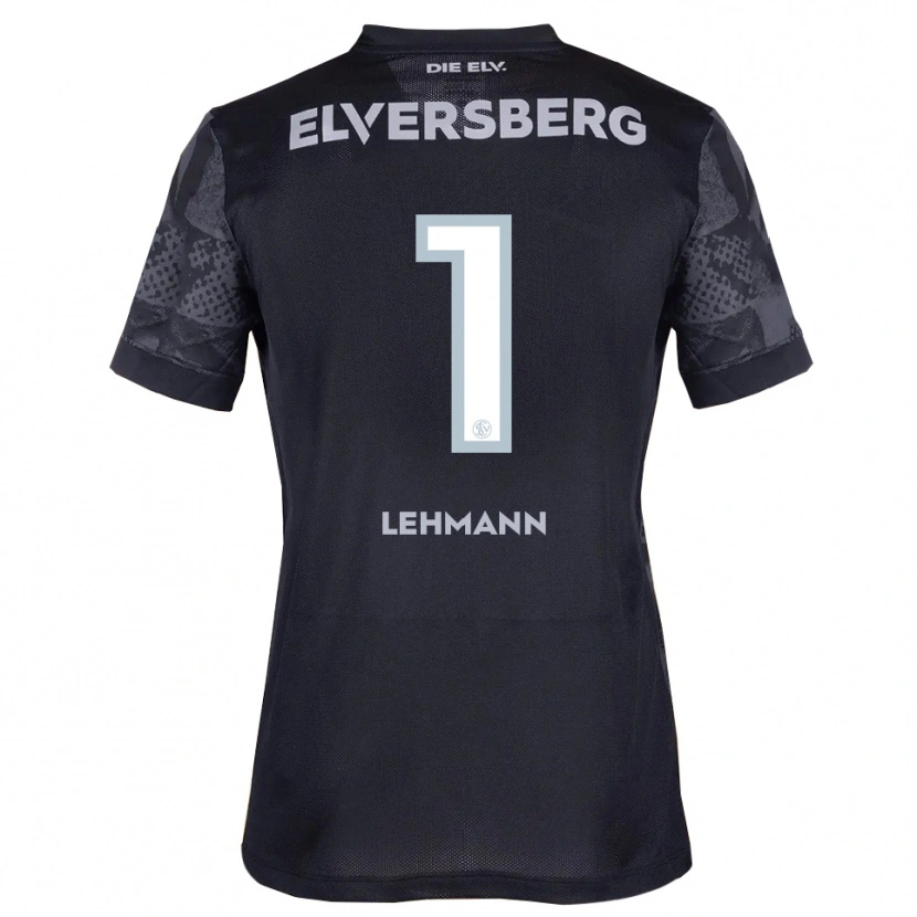 Danxen Uomo Maglia Frank Lehmann #1 Nero Grigio Kit Gara Away 2025/26 Maglietta