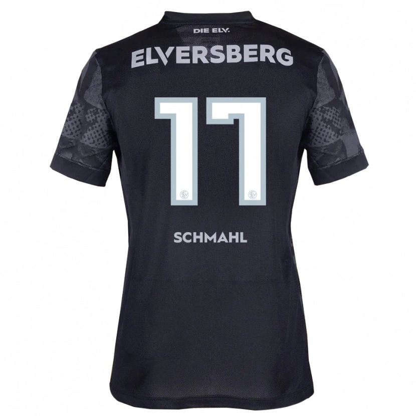 Danxen Uomo Maglia Frederik Schmahl #17 Nero Grigio Kit Gara Away 2025/26 Maglietta
