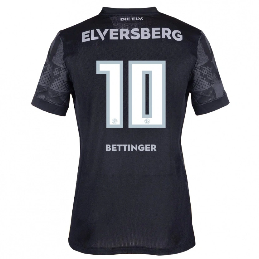 Danxen Uomo Maglia Pierre Bettinger #10 Nero Grigio Kit Gara Away 2025/26 Maglietta