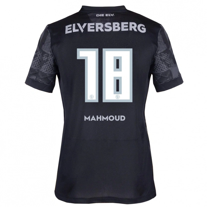 Danxen Uomo Maglia Mohammad Mahmoud #18 Nero Grigio Kit Gara Away 2025/26 Maglietta