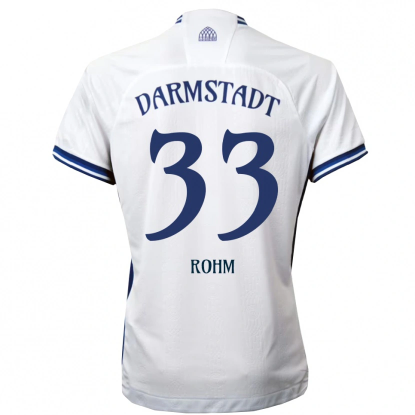 Danxen Uomo Maglia Mareg Rohm #33 Bianco Blu Kit Gara Away 2025/26 Maglietta