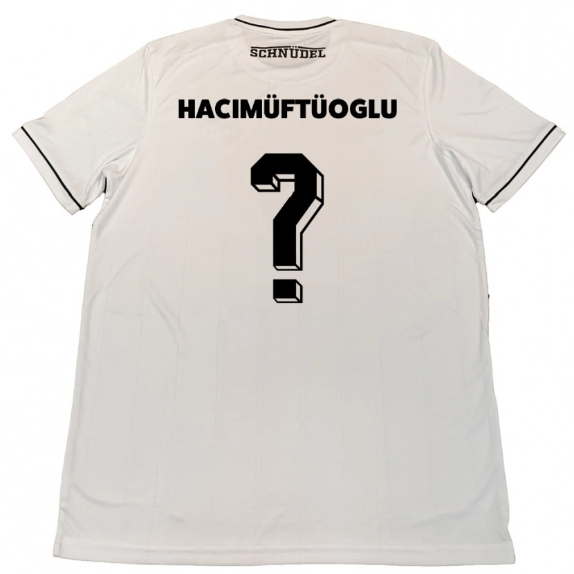 Danxen Uomo Maglia Belinay Hacimüftüoglu #0 Bianco Nero Kit Gara Away 2025/26 Maglietta