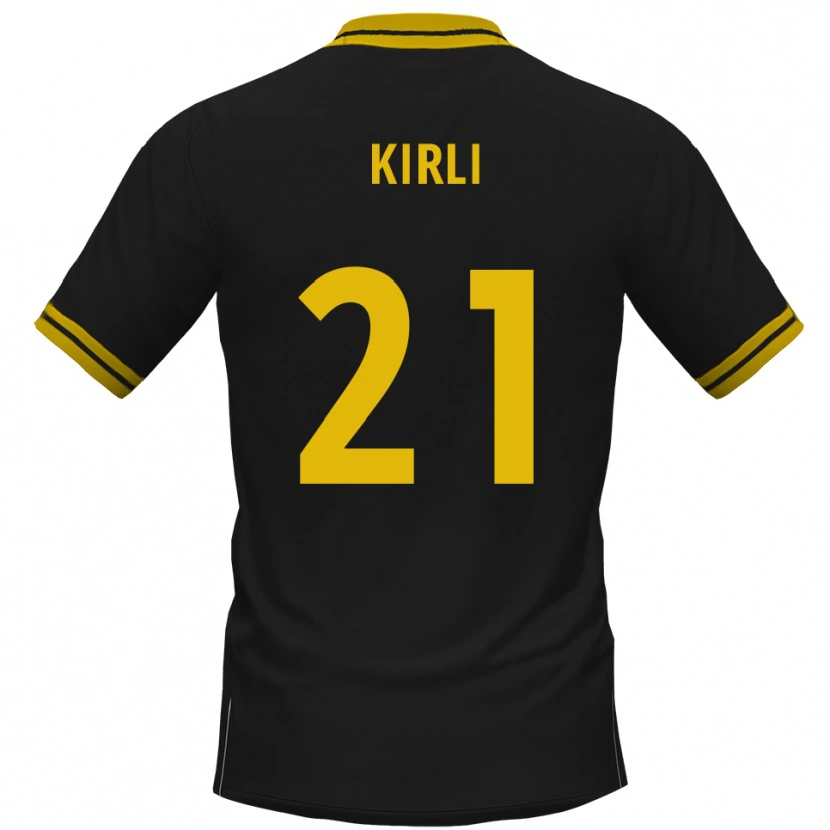 Danxen Uomo Maglia Celil-Noah Kirli #21 Nero Giallo Kit Gara Away 2025/26 Maglietta