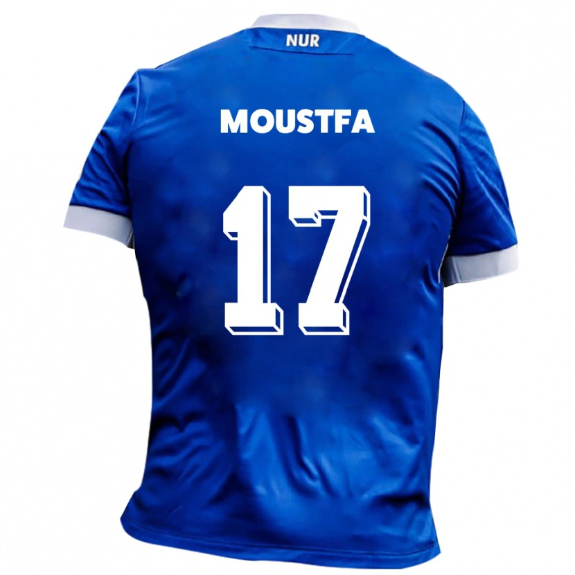 Danxen Uomo Maglia Can Moustfa #17 Blu Bianco Kit Gara Away 2025/26 Maglietta