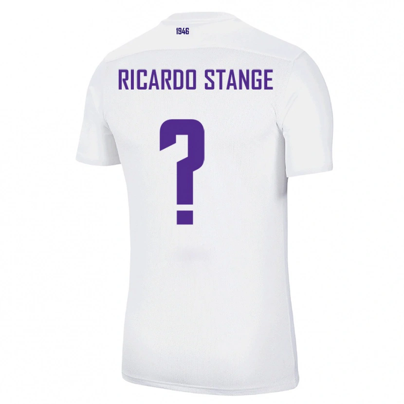 Danxen Uomo Maglia Andres Ricardo Stange #0 Bianco Verde Kit Gara Away 2025/26 Maglietta