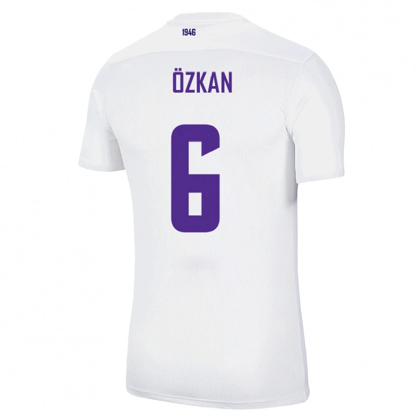 Danxen Uomo Maglia Can Özkan #6 Bianco Verde Kit Gara Away 2025/26 Maglietta
