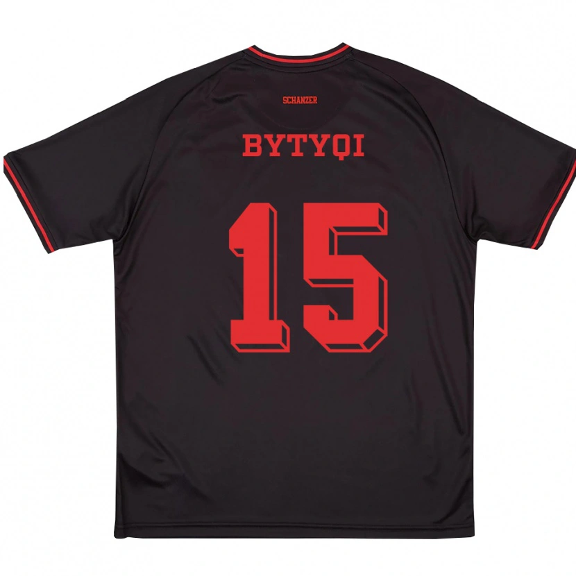 Danxen Uomo Maglia Armir Bytyqi #15 Nero Rosso Bianco Kit Gara Away 2025/26 Maglietta