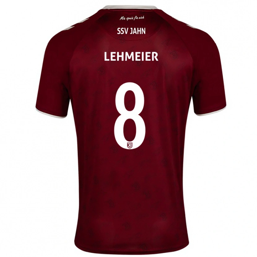 Danxen Uomo Maglia Joel Lehmeier #8 Bordeaux Bianco Kit Gara Away 2025/26 Maglietta