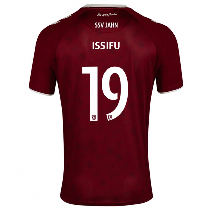 Danxen Uomo Maglia Hakim Issifu #19 Bordeaux Bianco Kit Gara Away 2025/26 Maglietta