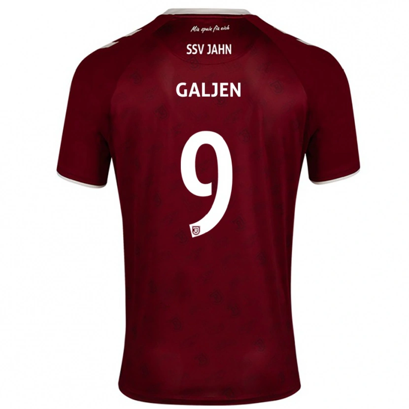 Danxen Uomo Maglia Dejan Galjen #9 Bordeaux Bianco Kit Gara Away 2025/26 Maglietta
