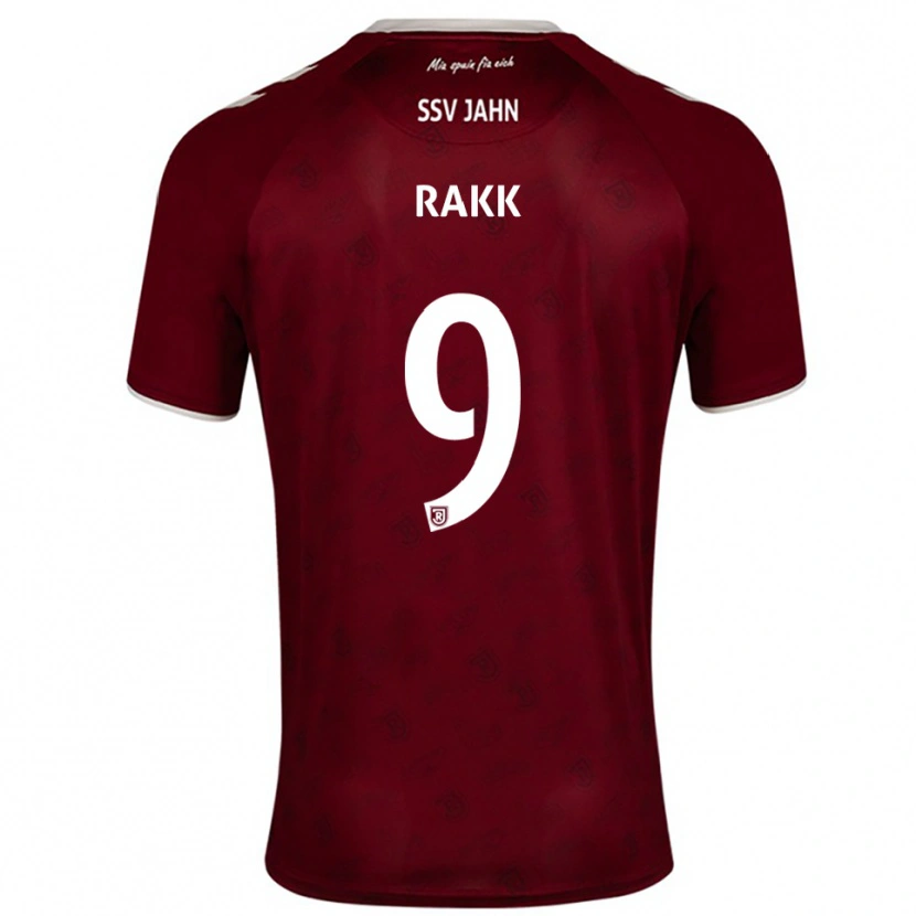 Danxen Uomo Maglia Lars Rakk #9 Bordeaux Bianco Kit Gara Away 2025/26 Maglietta