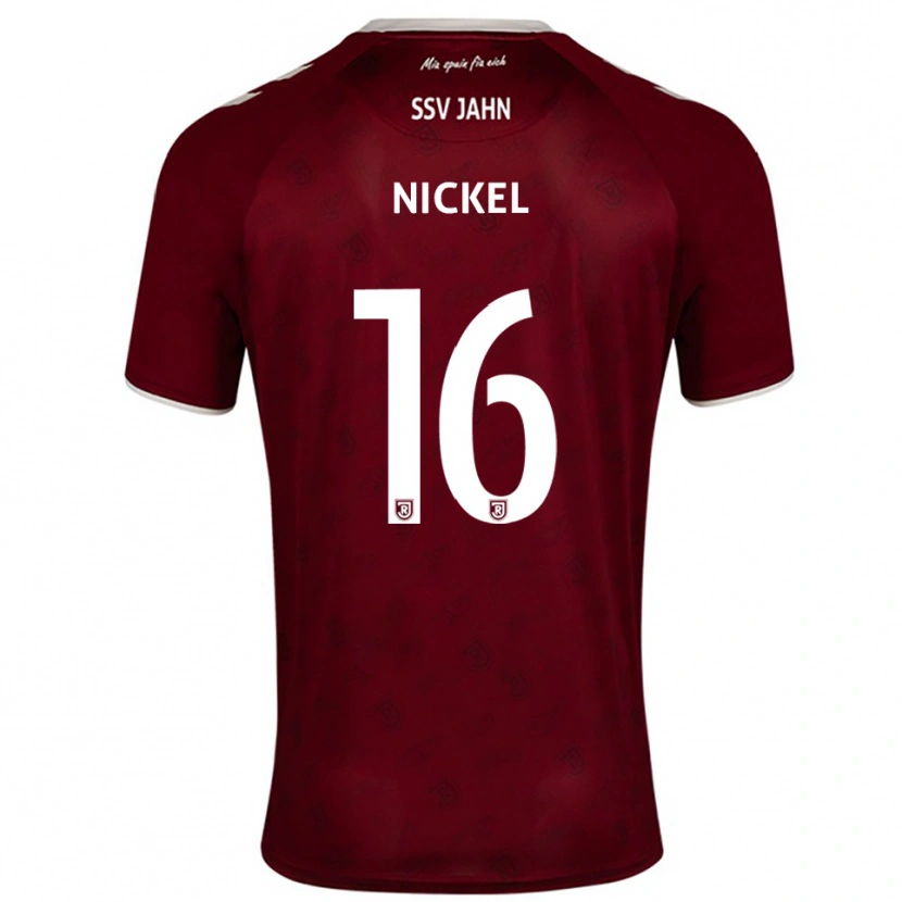 Danxen Uomo Maglia Marlon Nickel #16 Bordeaux Bianco Kit Gara Away 2025/26 Maglietta