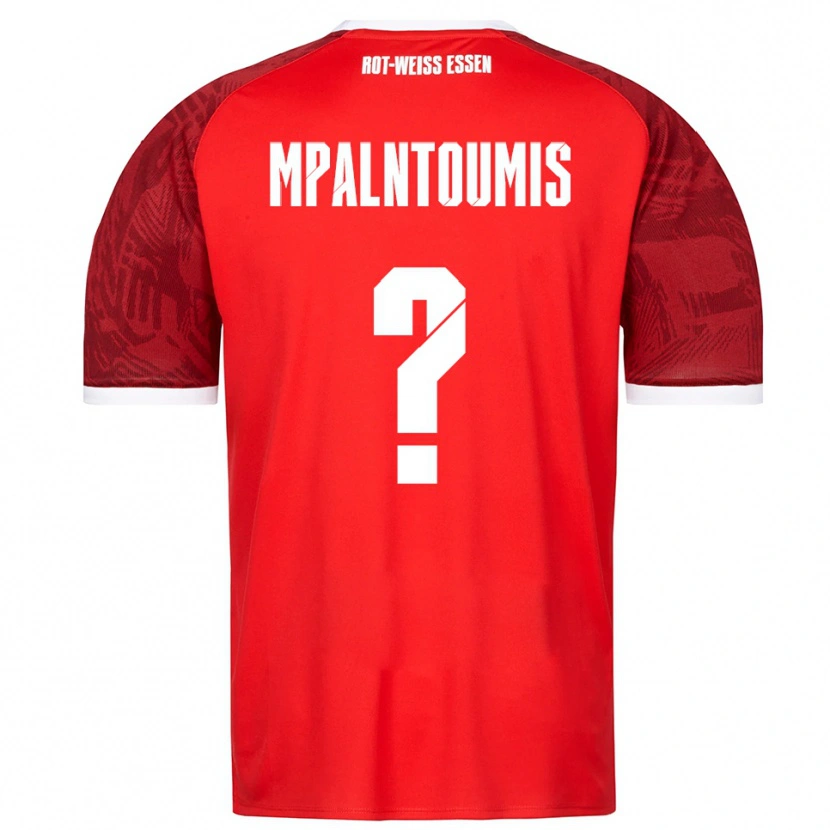 Danxen Uomo Maglia Ilias Mpalntoumis #0 Rosso Bordeaux Bianco Kit Gara Away 2025/26 Maglietta