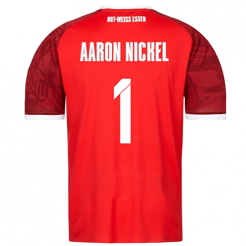 Danxen Uomo Maglia Arvit Aaron Nickel #1 Rosso Bordeaux Bianco Kit Gara Away 2025/26 Maglietta