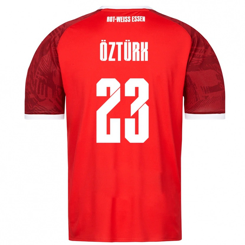 Danxen Uomo Maglia Efehan Öztürk #23 Rosso Bordeaux Bianco Kit Gara Away 2025/26 Maglietta