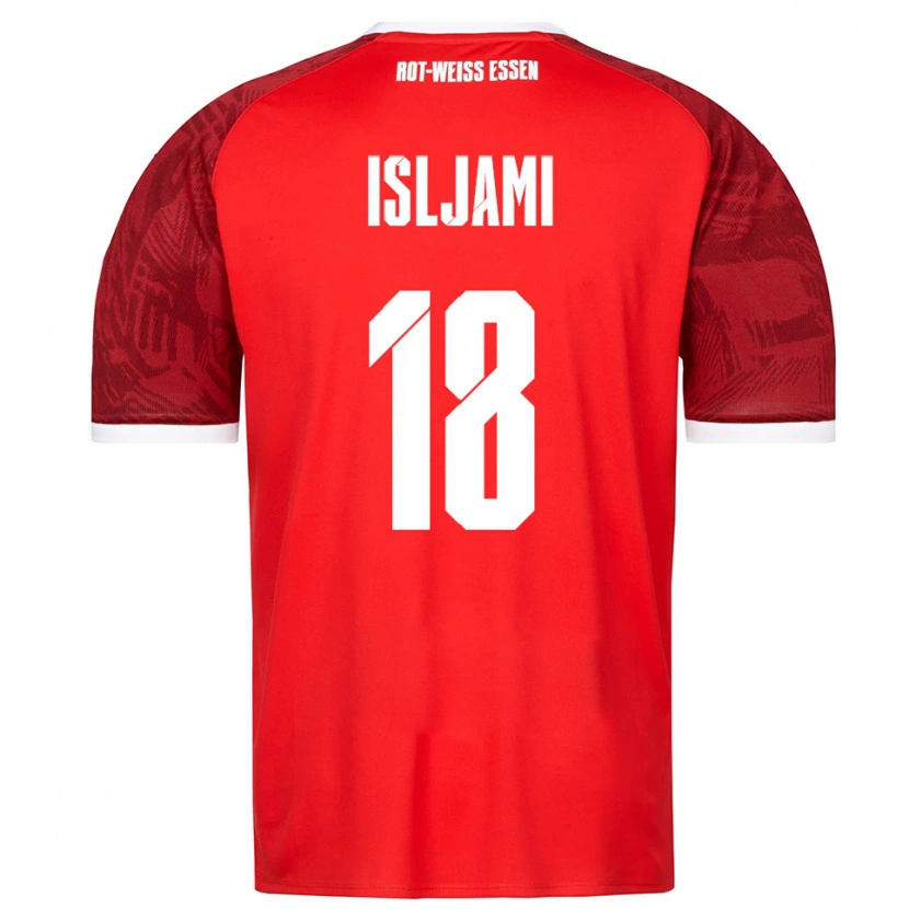 Danxen Uomo Maglia Vleron Isljami #18 Rosso Bordeaux Bianco Kit Gara Away 2025/26 Maglietta