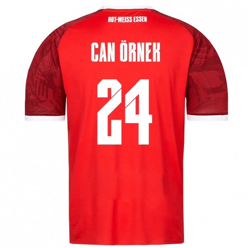 Danxen Uomo Maglia Eray Can Örnek #24 Rosso Bordeaux Bianco Kit Gara Away 2025/26 Maglietta
