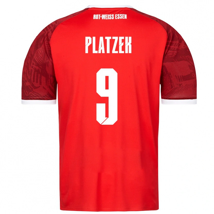 Danxen Uomo Maglia Marcel Platzek #9 Rosso Bordeaux Bianco Kit Gara Away 2025/26 Maglietta
