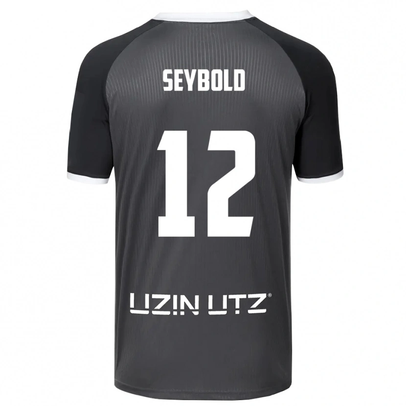 Danxen Uomo Maglia Marvin Seybold #12 Grigio Bianco Kit Gara Away 2025/26 Maglietta